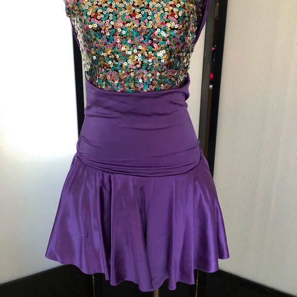 Curtain Call purple dance dress costume jazz - Picture 2 of 8